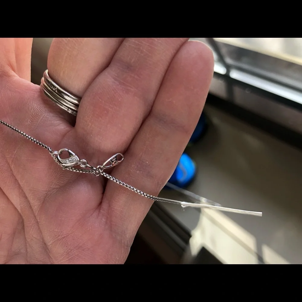 Adriana Orsini Sterling‎ Silver drop necklace